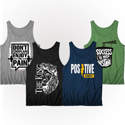 Pack Of 4 Dri-Fit POSITIVE KING Tanktops